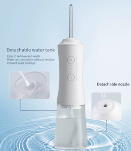 <span class=keywords><strong>Irrigador</strong></span> <span class=keywords><strong>Dental</strong></span> Inalámbrico Recargable con Batería de 800-1000mAh y 4 Boquillas para una Limpieza Profunda de los Dientes - Product Image 6