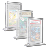 Étui de présentation en acrylique anti-poussière pour cartes gradées, épaisseur 8 mm, avec protection magnétique et filtre UV pour cartes sportives PSA