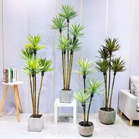 Arbre et Plantes Artificiels pour la Décoration Intérieure, Bonsaï en Plastique, Pots de Plantes pour Aménagement Paysager, Faux Palmiers Modernes d'Intérieur