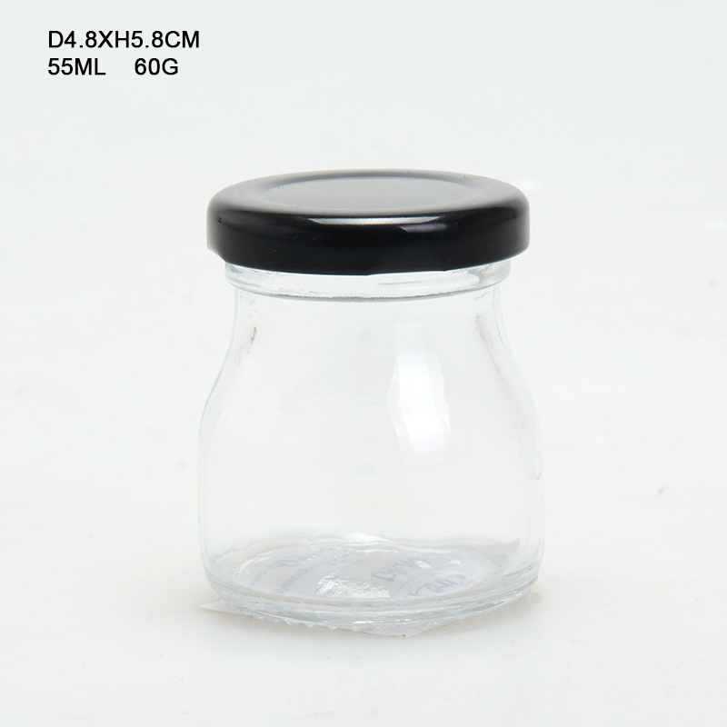 hot sale mini glass mason jar canning jar for milk or storing in kitchen milk jar pudding bottle  on sale