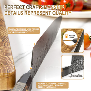 <span class=keywords><strong>Ensemble</strong></span> de couteaux de <span class=keywords><strong>cuisine</strong></span> en acier Damas VG10 de qualité supérieure à 67 couches, couteaux de chef, <span class=keywords><strong>ensemble</strong></span> de couteaux Santoku Nakiri avec manche en bois solidifié - Product Image 4