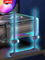 Support GPU à deux bras Jeyi Factory avec base magnétique support anti-affaissement réglable en alliage d'aluminium pour carte graphique