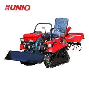 Hot selling small tracked cultivators, high-quality farm equipment, car mounted rotary cultivators, 25 horsepower, 35 horsepower