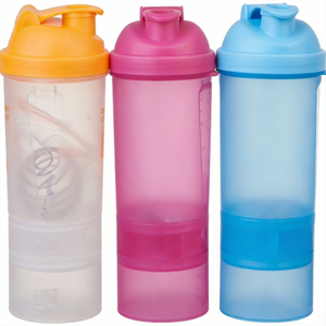 जिम फिटनेस के लिए ट्रेंडी कस्टम इको फ्रेंडली प्लास्टिक पोर्टेबल प्रोटीन शेकर बोतल जिम फिटनेस के लिए प्रचार विज्ञापन उपहार सस्ता - Product Image 4
