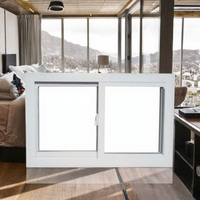 Fenêtres coulissantes horizontales en PVC de petite taille de la marque Superwu, avec moustiquaire en fibre de verre, design moderne, insonorisées, pour l'extérieur et le sous-sol, garantie de 5 ans