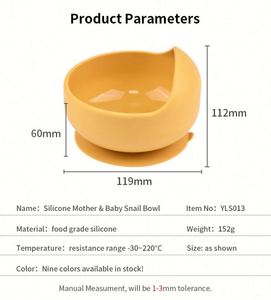 Tazón de Silicona para Bebés, Diseño de Animales de Dibujos Animados, con Fuerte Succión, para Utensilios Infantiles, Directo de Fábrica ODM OEM - Product Image 6