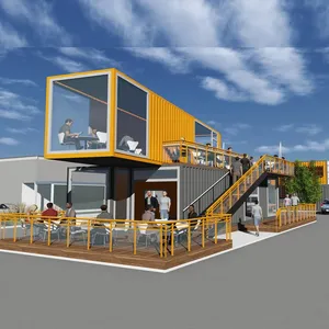 Xách tay nhà hàng dễ dàng lắp ráp gia đình container hut prefab nhà với năng lượng mặt trời năng lượng - Product Image 2