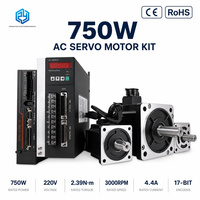 Kit de moteur servo monophasé 750W 220V AC certifié CE ROHS IP65 à réponse rapide pour l'automatisation industrielle