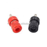 JS-9222 4MM Banana Amplifier Binding Posts Rouge/Noir Plastique Laiton Vis Audio Haut-Parleur Binding Post Batterie Terminal Connecteur