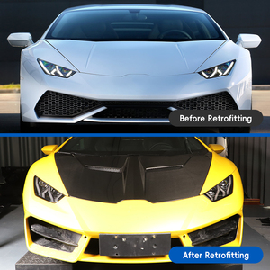 Kit de modification et de protection du capot moteur en fibre de carbone pour Huracan LP580/610 V Style, années 2014-2023 - Product Image 2