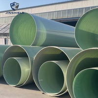 Tuyau en PRV époxy DN100-DN1200, à paroi intérieure lisse, utilisé pour les travaux de drainage d'eau potable et d'eaux usées municipales, avec bride assortie