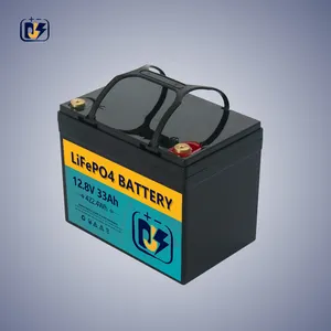 Batteria al litio DJS 12V 33Ah sostituire SLA AGM GEL batteria LiFePO4 Pack per elettrodomestici mobilità Scooter sedia a rotelle