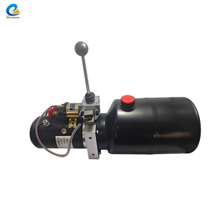 Groupe hydraulique Enrong Hydraulics 12V DC à montage latéral pour grue élévatrice, petit système, installation horizontale - Product Image 1