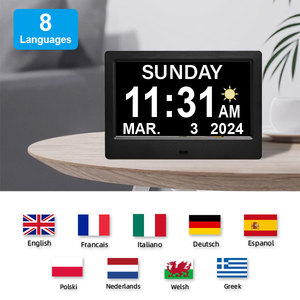 Horloge de calendrier de 8 pouces, réveil intelligent de sommeil de personnes âgées - Product Image 5
