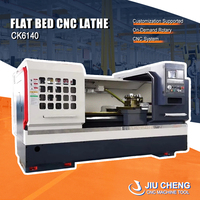 Tour CNC à lit plat JIUCHENG CK6140, commande Fanuc, broche simple, moyenne capacité, haute précision, tournage horizontal automatique 2 axes