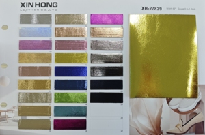 鞋类用全息金属压纹PU皮革合成皮革 - Product Image 3