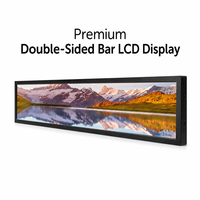 Écran publicitaire LCD double face ultra-large à cadre fin pour centre commercial