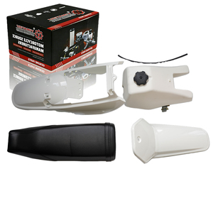 Nouvelle coque en plastique pour <span class=keywords><strong>Yamaha</strong></span> 3RV-21511-20-00 <span class=keywords><strong>PW</strong></span> <span class=keywords><strong>80</strong></span> Blanc/Blanc latéral Garde-boue avant avec ensemble de sièges - Product Image 4
