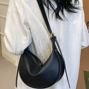 Sac à bandoulière vintage en cuir souple, nouveau sac décontracté grande capacité, sac minimaliste à porter sous le bras, sacs polyvalents à porter en bandoulière - Product Image 1