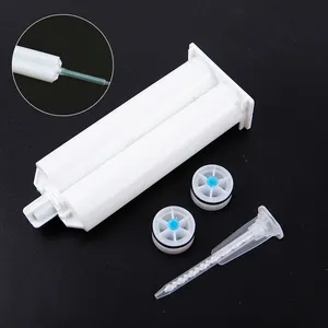 50ml 2:1 1:1 4:1 3:1 Cartridge Tube AB Dual Glue Cartridge Two Component Dispenser Tube with Mixing Tube Mixing Syringe