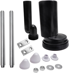 Nhà vệ sinh Pan nối Shift bù đắp ống cho giấu Phễu thoát nước tuôn ra uốn cong ống với con dấu cao su - Product Image 2