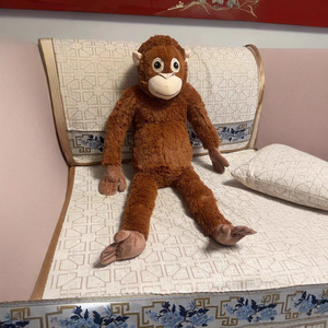 Gorilla Ape giocattoli di peluche statuette di simulazione di piccola scimmia peluche bambola di peluche scimmie marroni a braccio lungo gettano cuscino regalo - Product Image 3