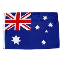 Vente en gros 3x5ft polyester australien personnalisé durable drapeaux australiens
