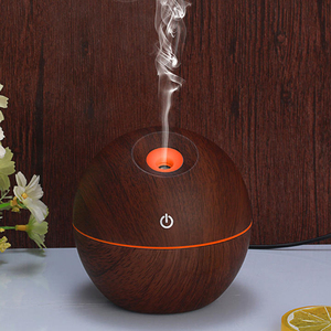 130ml ahşap tahıl USB aromalı uçucu yağ difüzör 7 renk değişimi ultrasonik serin Mist <span class=keywords><strong>Mini</strong></span> nemlendirici ofis ev için - Product Image 5