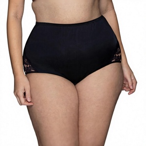 Women High Waist Brief Panties Lace Side Mesh Breathable Underwear Sexy Lingerie RTS product - Product Image 2