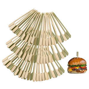 Brochetas de Bambú para Barbacoa, Resistentes al Calor, Antiadherentes, con Mango Largo, Ecológicas, Palillos para <span class=keywords><strong>Kebab</strong></span> - Product Image 5
