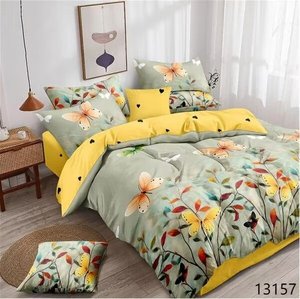Hoa mẫu 8pcs duvets Vua kích thước giường tờ đặt với duvets và giường tờ trois nơi ensemble couette ET draps - Product Image 2
