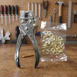 Pince à œillets en acier allié DK-1003A de 6 mm avec perforateur, poignée en acier au carbone, 100 œillets, service OEM disponible - Product Image 4