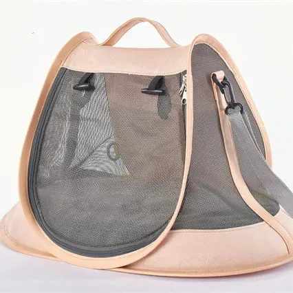 Sıcak satış moda pembe evcil hayvan taşıyıcı taşınabilir kedi seyahat çantası Pet taşıma çantası kedi köpek taşıyıcı taşıma Pet seyahat çantaları