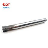 OPT PCD Diamond End Mills 4 Flutes Brazed Tool untuk Mesin CNC Bahan Paduan & Non-Ferrous Kustomisasi OEM/ODM