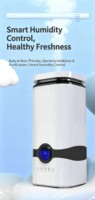 Humidificateur ultrasonique grande capacité 4L avec réservoir Ag+ antibactérien, affichage numérique, remplissage par le haut, silencieux, pour la maison, avec télécommande