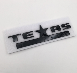 Emblème de l'Équipe du Texas 254*76mm, Noir Rouge Chrome, Plastique ABS pour Chevy - Product Image 2