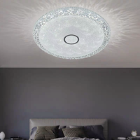 Plafonnier de décoration de bordure en cristal plafonniers Led modernes montés en surface pour chambre à coucher éclairage à la maison