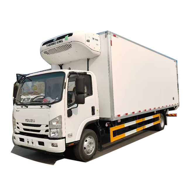 Лидер продаж, новая модель ISUZU 4x2, легкий холодильник, грузовик с морозильной камерой, фургон, транспортировка с гидравлическими подъемными воротами