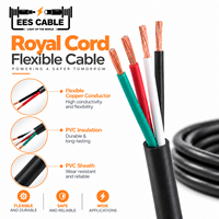 Câble flexible Royal Cord 2,5 mm² 600 V, isolé en PVC, en cuivre toronné, cordon d'alimentation portable pour les Philippines PNS 35:2011