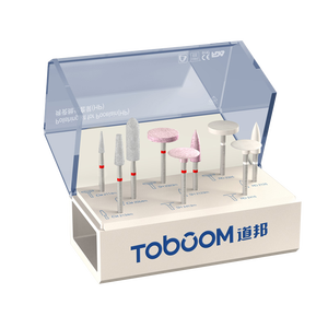 Set di lucidatrici dentali in Silicone Kit di lucidatura in resina e gomma per protesi acrilica prodotto da laboratorio HP0308D laboratorio dentale HP Kit di macinazione - Product Image 5