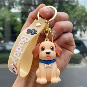 6 Styles <span class=keywords><strong>Porte</strong></span>-clés en silicone et PVC, figurines d'animaux (Caniche, Bouledogue, Corgi, <span class=keywords><strong>Husky</strong></span>, Labrador) et figurines d'anime, pendentifs, jouets et accessoires - Product Image 5