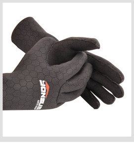 Gants de plongée YONSUB super extensibles à paume pointillée en néoprène antidérapant, cinq doigts, thermiques, pour plongée sous-marine <span class=keywords><strong>et</strong></span> snorkeling - Product Image 4