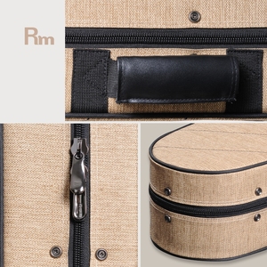 FC05-DSFM sacs de concert de musique arc-en-ciel Rm OEM personnalisé matériau étanche velours rouge étui pour guitare ukulélé étui en mousse <span class=keywords><strong>mandoline</strong></span> - Product Image 5