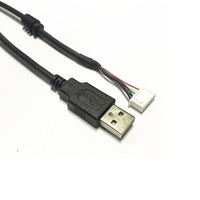 Cable USB 2.0 Macho a Conector JST de 5 Pines, 4 Pines XH, Paso de 2.54 mm, Cable de Conexión de 0.5 m