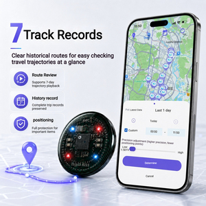 Localizzatore GPS OEM per Bambini con Cinturino in Silicone, Luce LED Colorata, Batteria al Litio, Compatibile Android+iOS, Cinturino Anti-smarrimento - Product Image 2