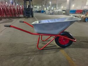 6 Cubic Foot Wheelbarrow Heavy Duty Garden Wheel Barrow <strong>Cart</strong> with 4.00-8 Inch <strong>Flat</strong> Free Tire for Outdoor Gardening Yard Planting - Product Image 5