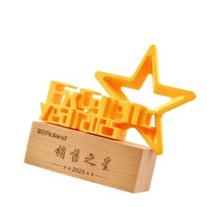 Trophée en bois massif personnalisé avec impression 3D, pour compétition créative, champion, personnel exceptionnel, retraite, honneur, commémoration - Product Image 5