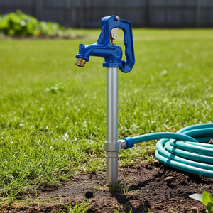 Grifo de exterior resistente a las heladas, 48 pulgadas, profundidad de enterramiento de 3/4 pulgadas NPT, acoplamiento de manguera NH para riego de jardín y granja - Product Image 2