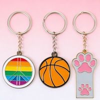 Porte-clés en métal personnalisé durable avec logo personnel, en alliage de zinc, pour cadeaux promotionnels de salon professionnel, vente directe usine