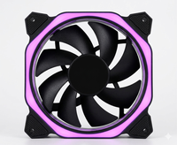 Ventilateur de boîtier ARGB 120 mm 5V 3 broches 4 broches PWM à roulement fluide, ventilateur de refroidissement CPU RGB effet miroir, télécommande sans fil pour PC de bureau
